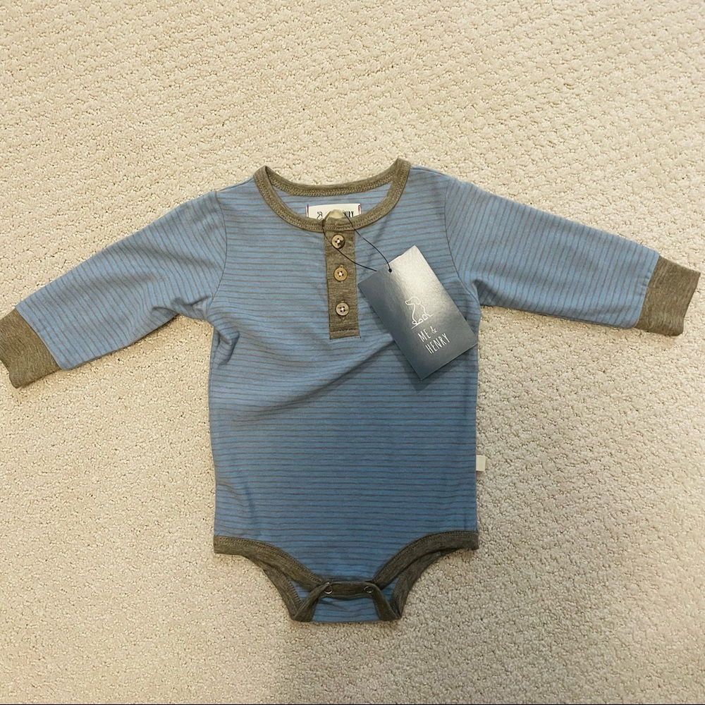 Me & Henry Long Sleeve Onesie